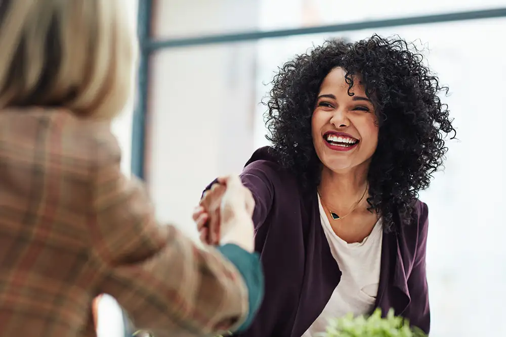 photo of ServiceNow partner handshake